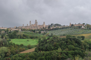 Fototapeta na wymiar San Giminiano panorama 4