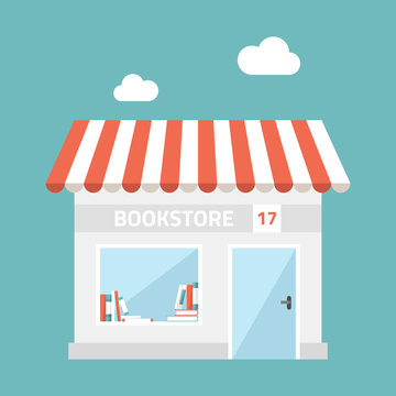 Flat design vector illustration of small business concept