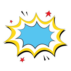 Blank comic bubble speech