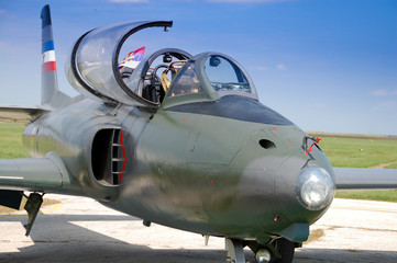 Fototapeta na wymiar Old military aircraft