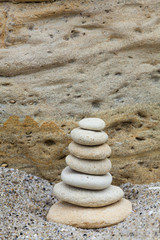 Fototapeta na wymiar stones for spa therapy