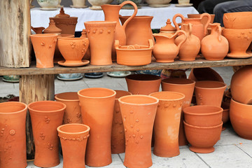 Fototapeta na wymiar Terracotta pottery