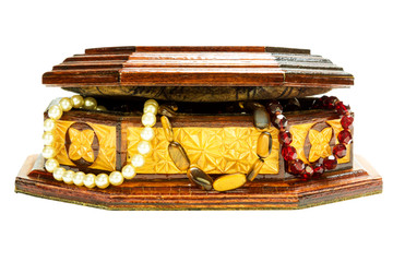 Casket with ornaments