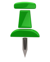 Green thumbtack icon