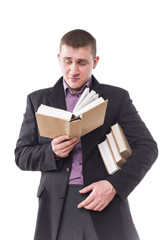 student with books in their hands