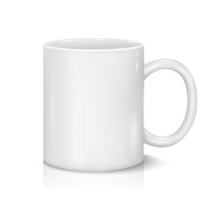 Vector White Cup for Business Branding and Corporate Identity