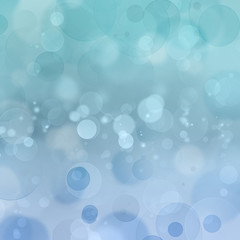 Abstract soft blue bokeh blurs background