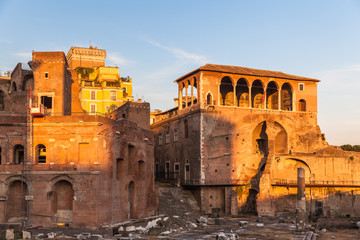 The ancient ruin in Rome