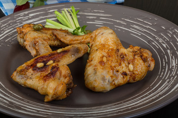 Roasted chicken wings