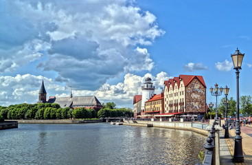 Fish village in Kaliningrad - obrazy, fototapety, plakaty