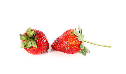 Strawberry on white background