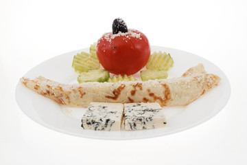 tomato pancake cheese