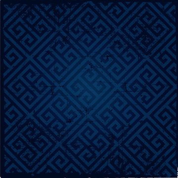 Background -greek Pattern -blue -45 Degree