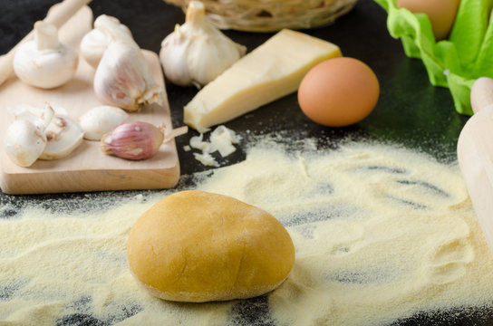 Making pasta from italian flour semolina