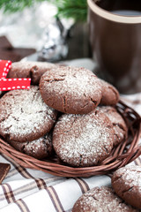 Chocolate crinkles cookies