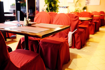 Interior of a restaurant