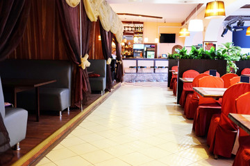 Interior of a restaurant