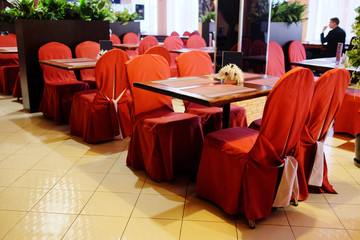 Interior of a restaurant