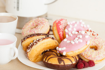  donuts on  plate