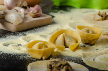 Making pasta from italian flour semolina