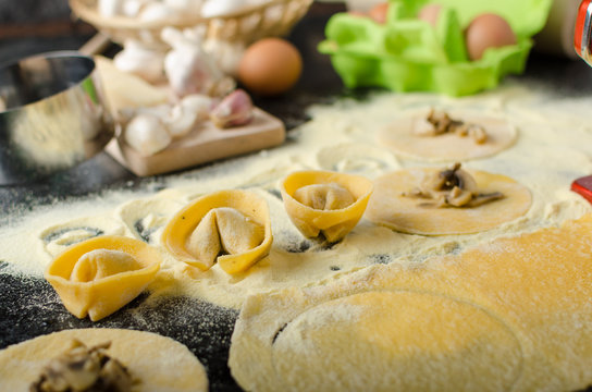 Making pasta from italian flour semolina