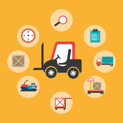 Delivery design, vector illustration.