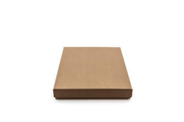Brown paper box.