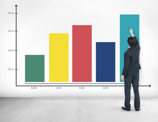 Bar Graph Growth Success Business Chart Concept