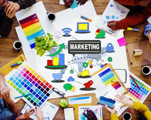 Marketing Global Business Branding Connection Growth Concept