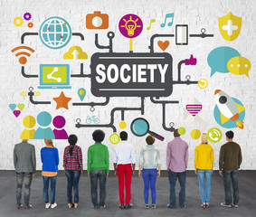 Society Social Media Networking Connection Concept