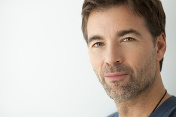 Fototapeta premium Close-Up Of An Handsome Man Looking At Camera