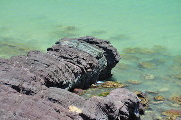 Volcanic rock formation in the Hallett Cove, Australia.