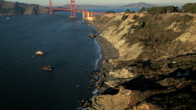 Aerial view Golden Gate Bridge, San Francisco, USA