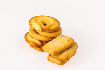 cookie on white background