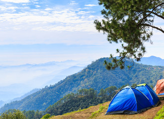 Tent in mountain