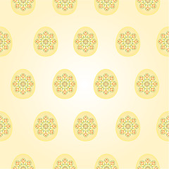 Seamless texture Easter eggs vintage Easter background vector
