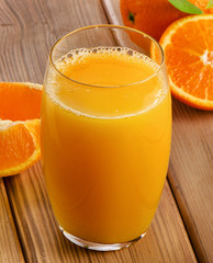 Glass of  orange juice
