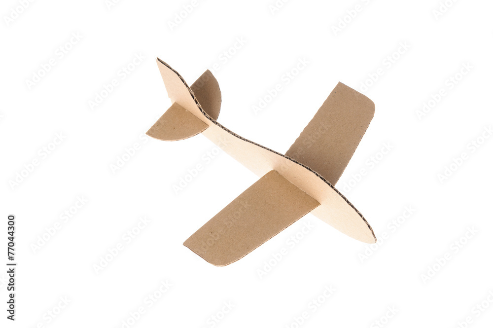 Sticker cardboard plane