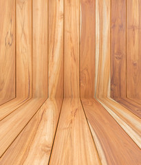 Naklejka premium Wooden planks wall for background