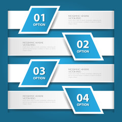 Design flat shadow number banners /graphic or website.vector EPS