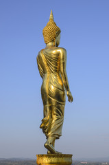 Fototapeta na wymiar Stand gold buddha