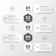 Vector Infographic timeline report template.eps10