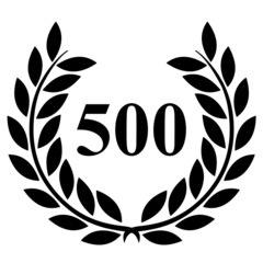Lauriers 500 sur fond blanc