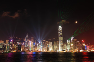 Obraz premium Hong Kong night view