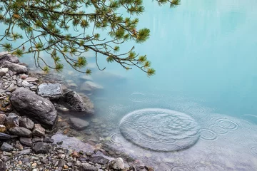 Foto op Canvas Azure water of mountain lake © pixbull