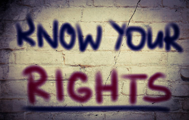 KnowYour Rights Concept