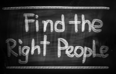 Find The Right People Concept