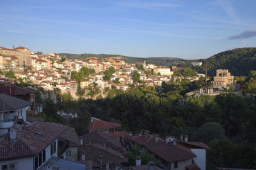 Fototapeta na wymiar View from town Veliko Tarnovo in Bulgaria