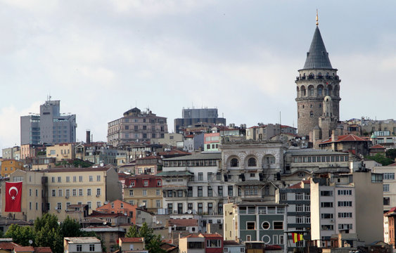 View of Istanbul and Galata Tower, Turkey