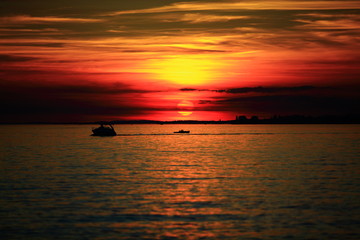 Sonnenuntergang am See